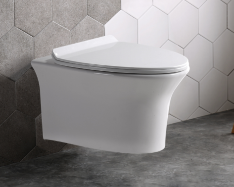 Унитаз подвесной Ceramalux белый  CL-2100 - 4