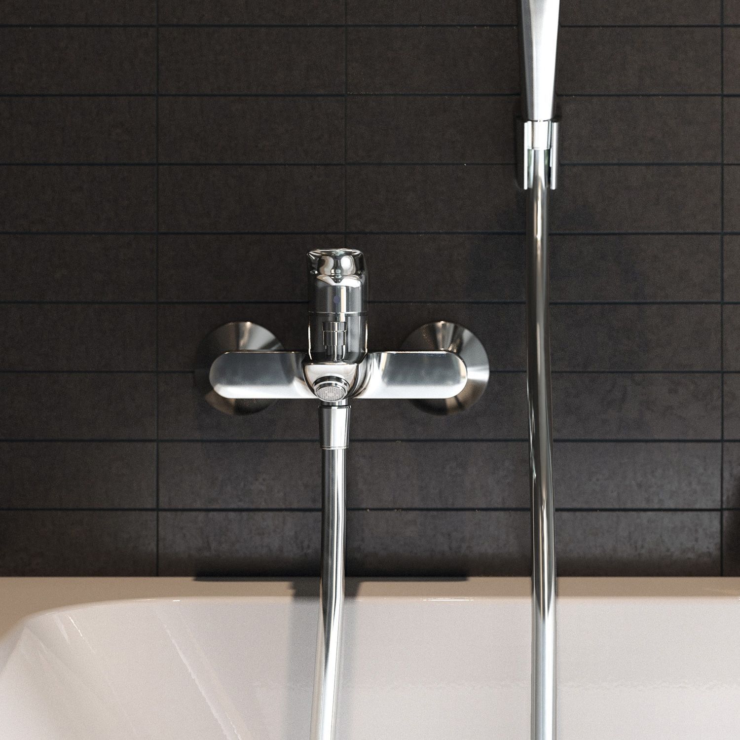 Смеситель Hansgrohe Logis 71400000 для ванны с душем - 4