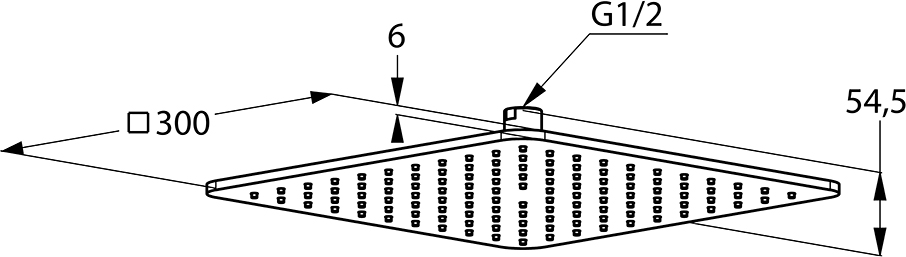 Верхний душ Kludi A-QAs  6453005-00 - 2