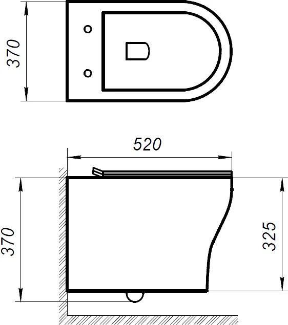 Комплект унитаза с инсталляцией BelBagno Acqua с сиденьем микролифт и кнопкой смыва хром матовый BB340CHR/BB2020SC/BB002-80/BB006-PR-CHROME.M - 8