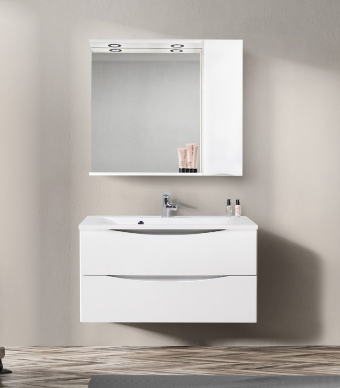 Зеркало-шкаф BelBagno Marino 90 R MARINO-SPC-900/750-1A-BL-P-R - 1