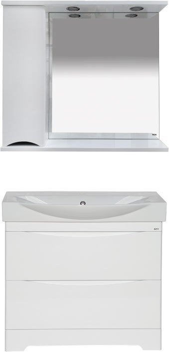 Зеркало Misty Элвис 85 L белый П-Элв-01085-011Л - 1