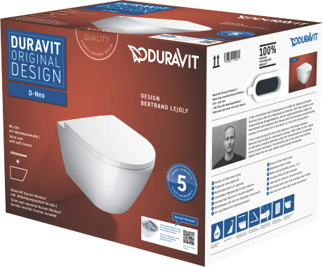 Чаша для унитаза подвесного Duravit D-Neo 2577090000 - 9