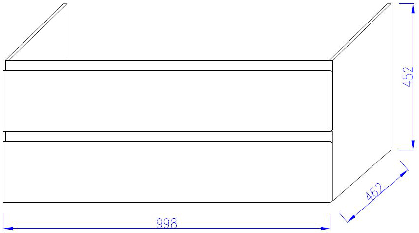 Тумба для комплекта Jacob Delafon Madeleine EB2054-J5 L белый блестящий - 3