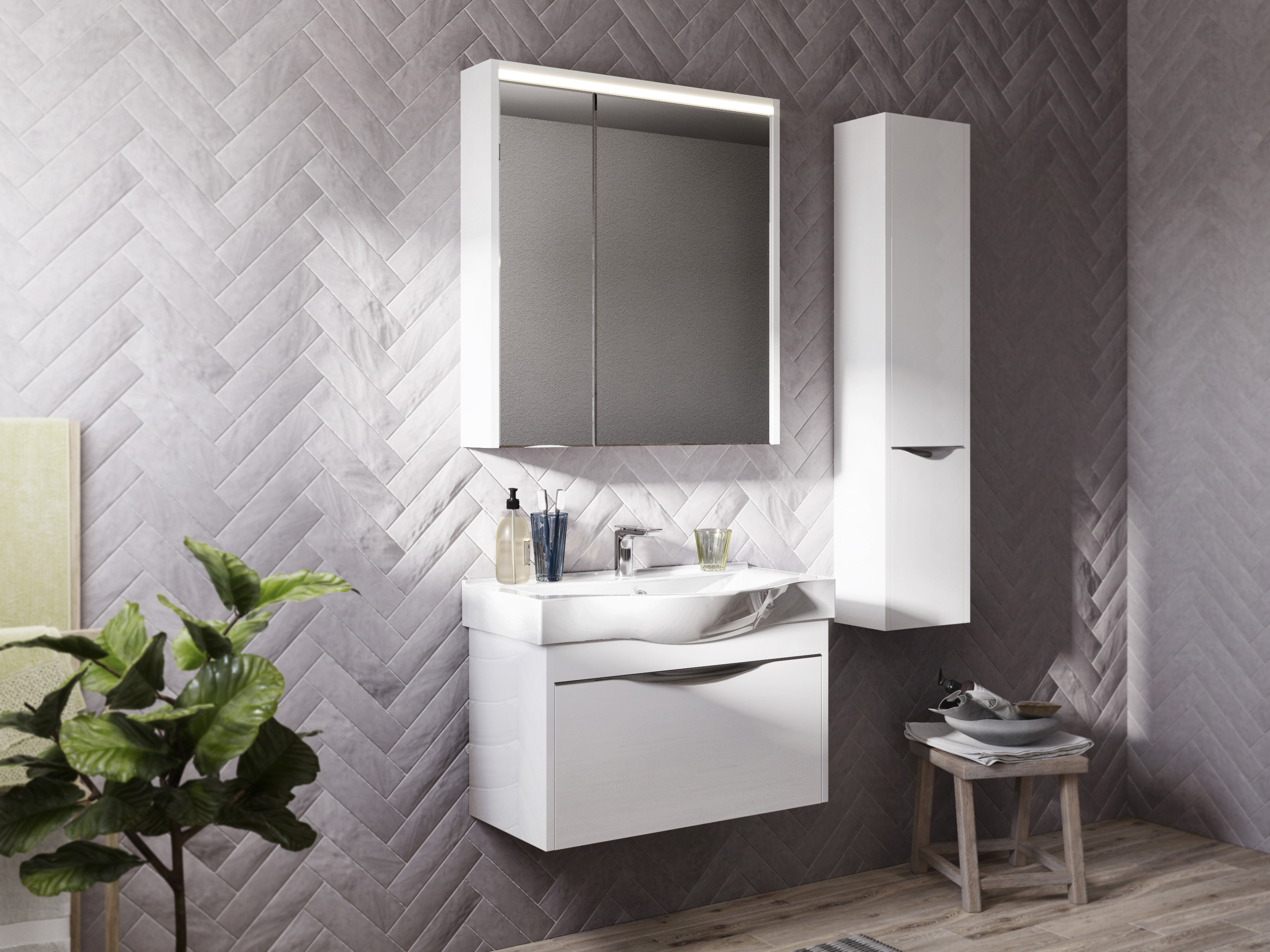 Шкаф-пенал STWORKI Хельсинки R 1A231703HI01R - 1