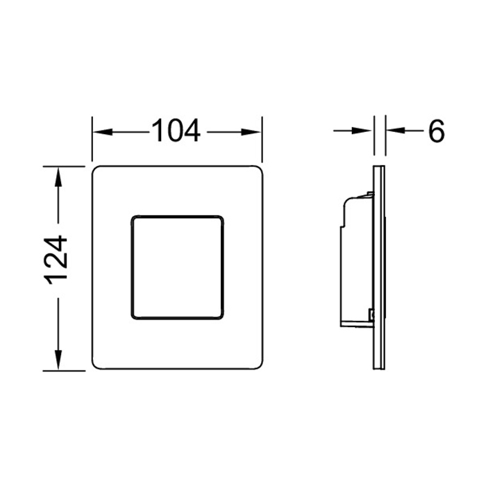 TECEfilo-Solid Urinal, сталь, нержавеющая сталь, сатин 9242434 - 1