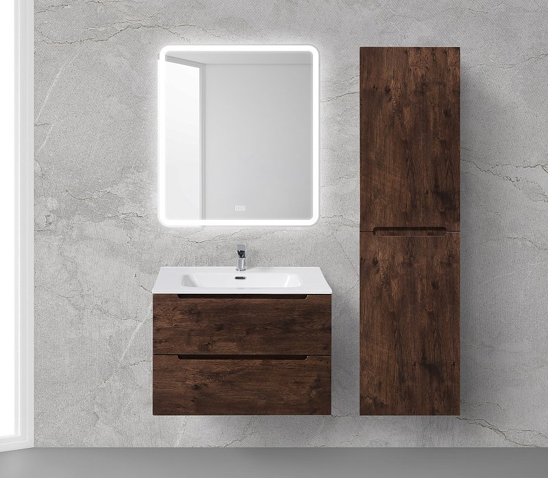 Зеркало BelBagno Marino 70х80 с подсветкой с подогревом с сенсорным выключателем SPC-MAR-700-800-LED-TCH-WARM - 7