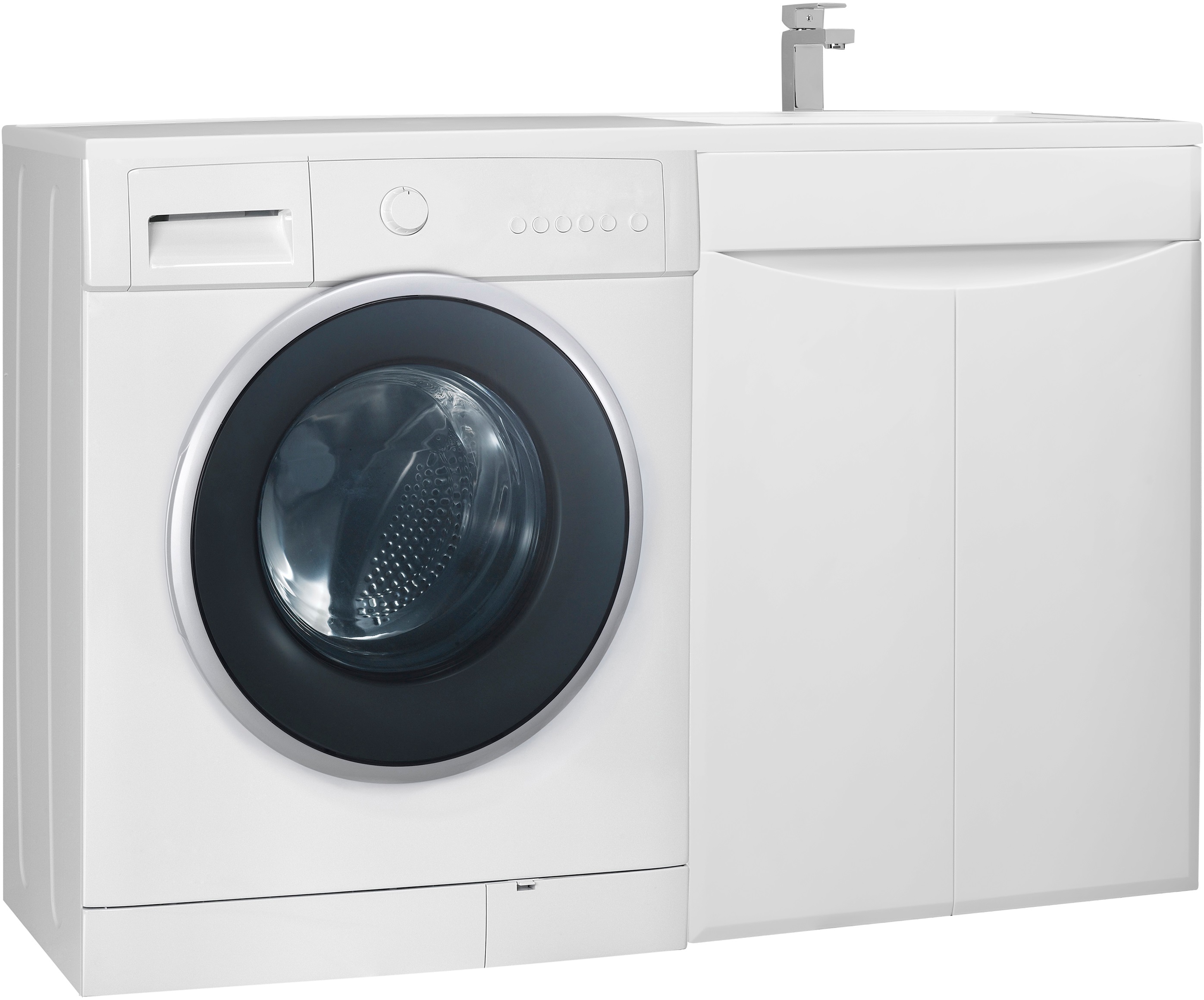 Мебель для ванной Bellezza Олиссия 120, белая, под стиральную машину - 1
