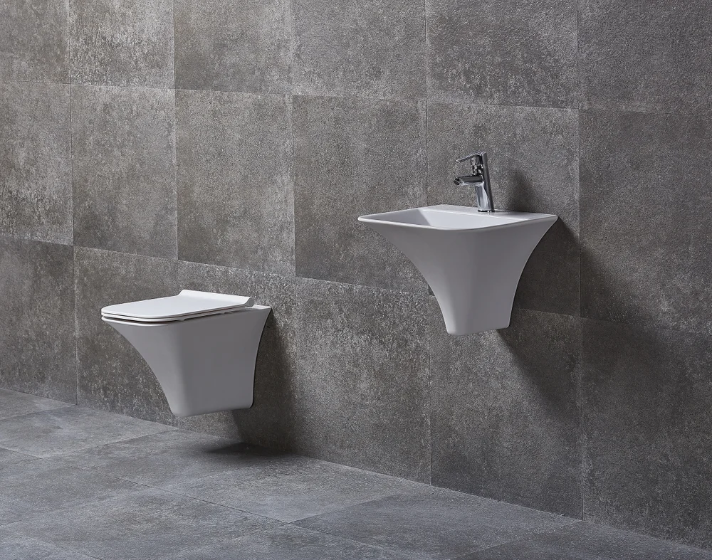 Раковина-моноблок подвесная beWash Ladoga 46 белый 54461101 - 1