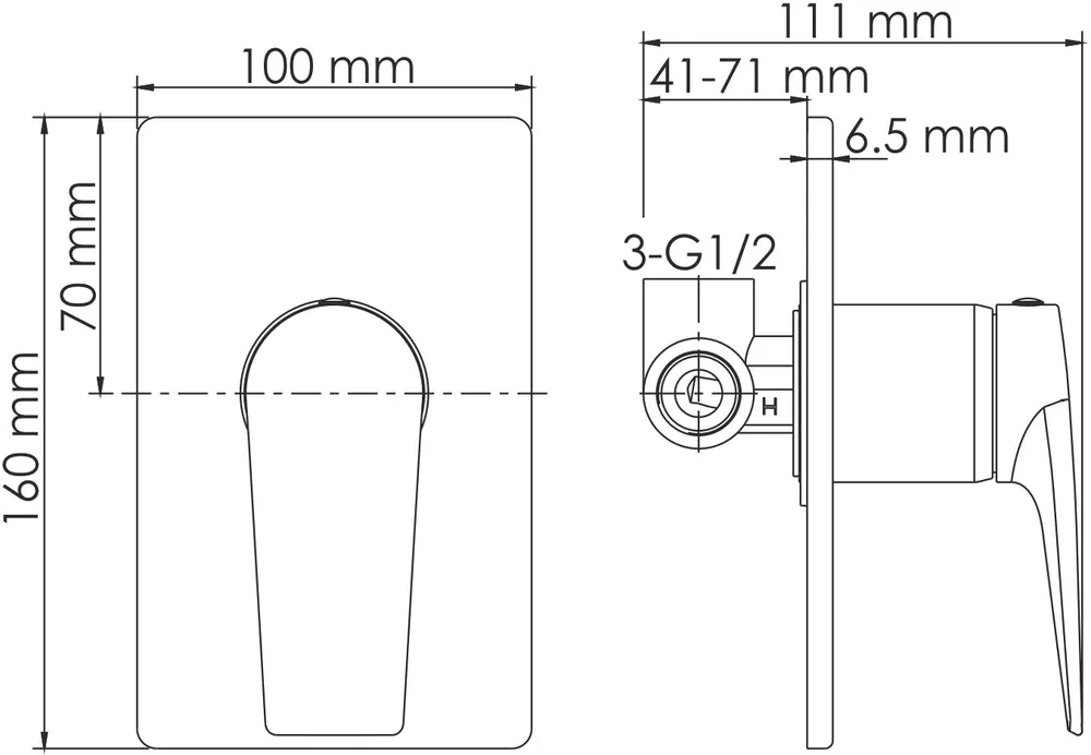 Гигиенический душ Wasserkraft Aisch золото матовый А55094 - 7