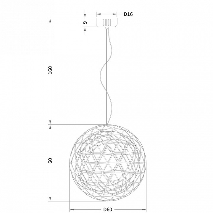 Подвесной светильник Divinare Galassia 1030/02 SP-92 - 4