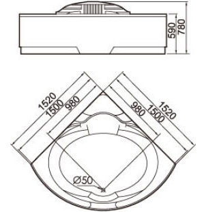 Гидромассажная ванна Gemy  152x152 см  G9082 K - 5