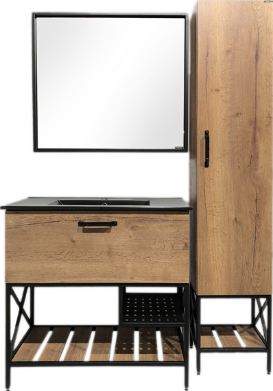 Зеркало Comforty Бредфорд 90 черное 00004147988 - 2