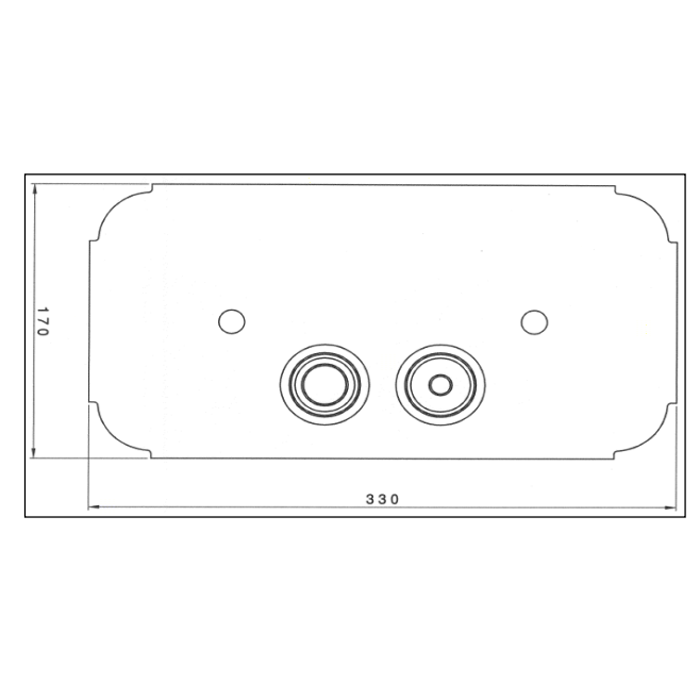 Кнопка смыва Nicolazzi Doccia 5542CR хром - 1
