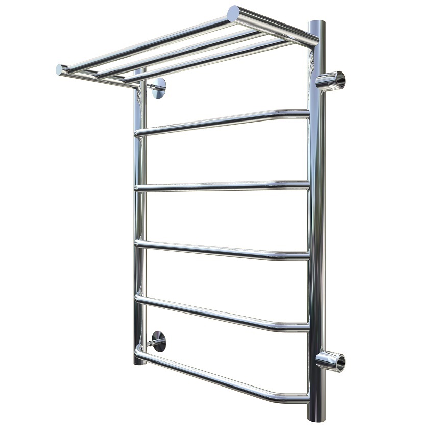 Полотенцесушитель водяной Тругор ЛЦ Браво ПМ 1 П L 50x80x50, с полкой Браво1/ПМ508050 П лев - 0