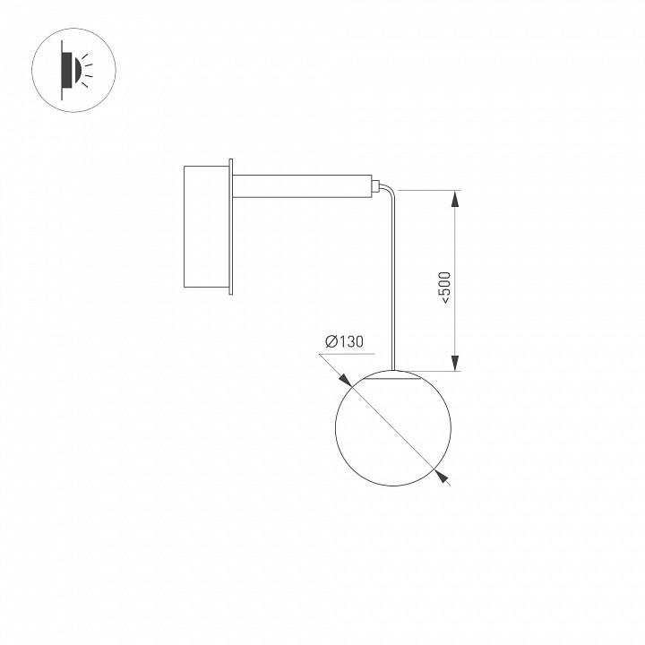 Бра Arlight SP-Beads-Wall-Hang-R130-6W Day4000 037065 - 1