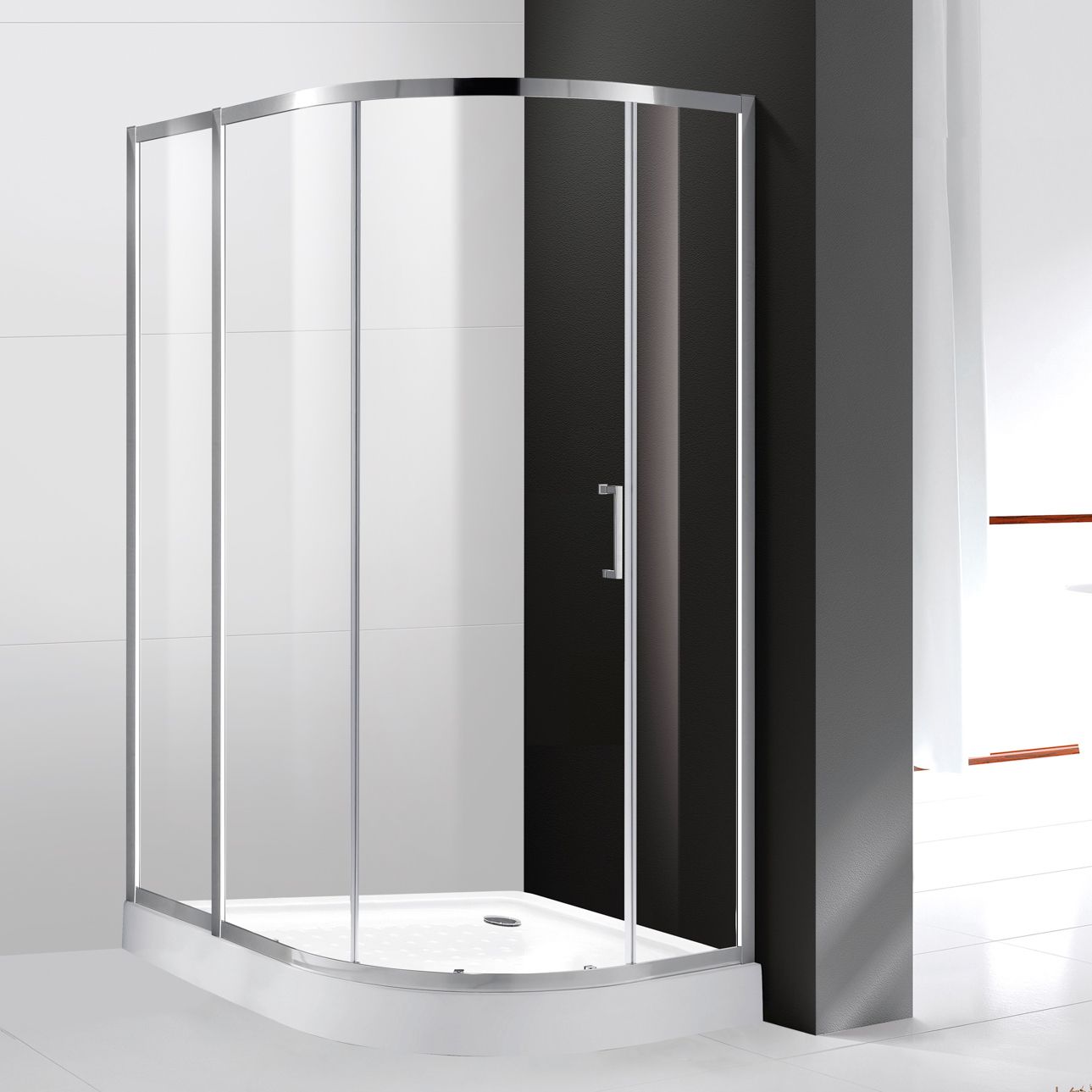 Душевой уголок Cezares Molveno RH 2 120/90 C Cr IV стекло прозрачное MOLVENO-RH-2-120/90-C-Cr-IV - 0