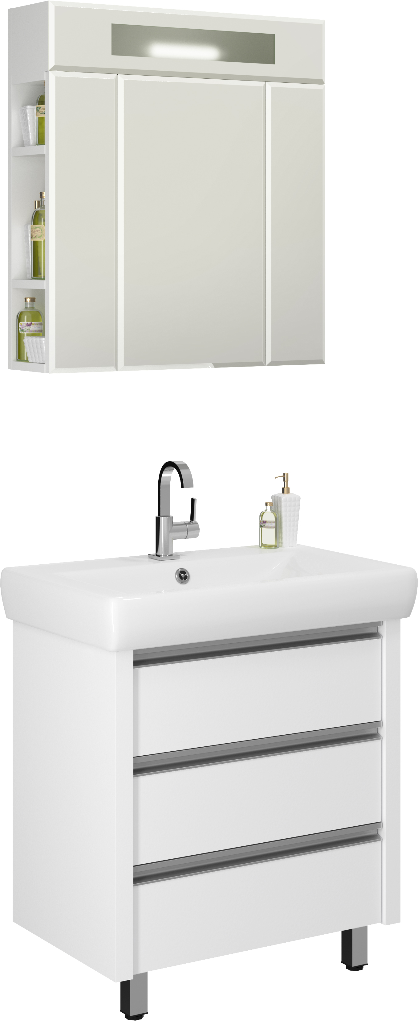 Зеркало-шкаф Vod-Ok Квадро 70 528 - 3