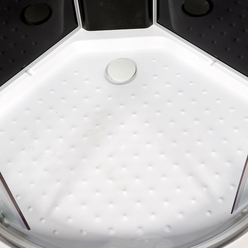 Душевая кабина Deto L 90х90 с гидромассажем, без крыши, черный  L809NGMBLACK - 6