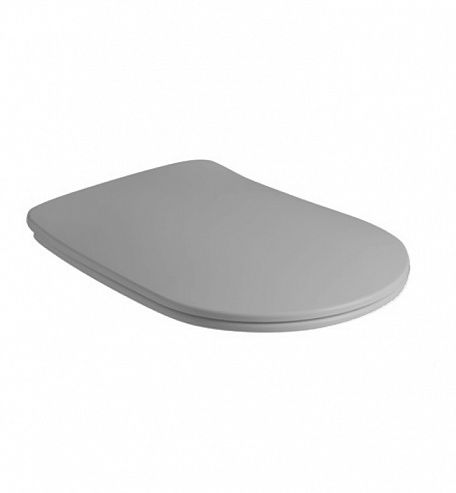 Крышка-сиденье Kerasan Nolita серый матовый/хром, с микролифтом  539159 - 0