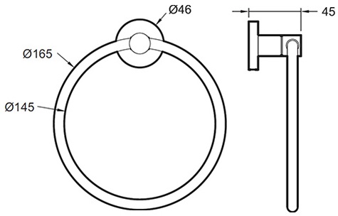 Полотенцедержатель Jacob Delafon Eo E77822-CP - 1