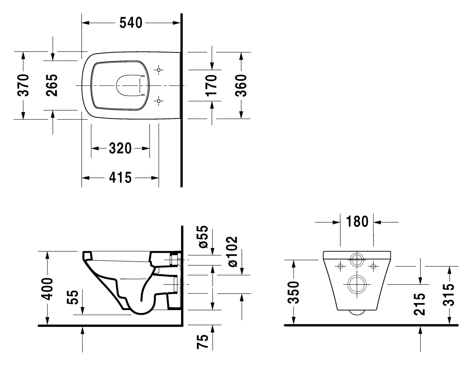 Унитаз подвесной Duravit DuraStyle с крышкой, белый (2536090000) - 3