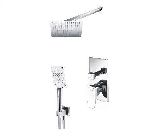 A16190 Встраиваемый комплект для душа с верхней душевой насадкой и лейкой - 0