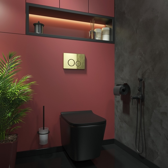 Клавиша смыва, универсальная, золото UNS01GGi77 - 2