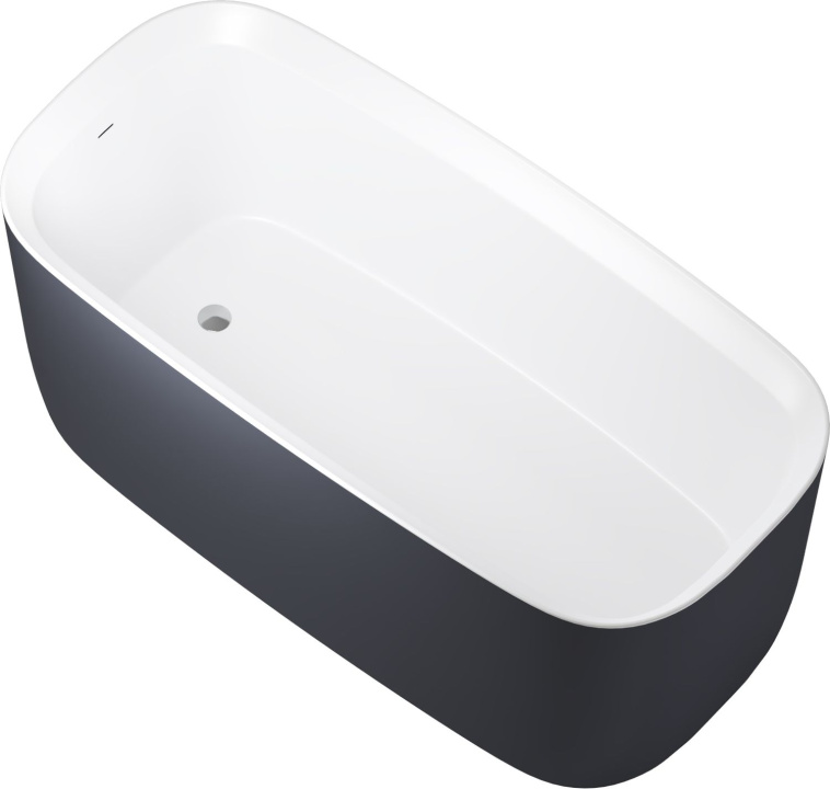 Акриловая ванна Allen Brau Infinity 170x78 2.21003.21/AM белый матовый (панель антрацит) - 0