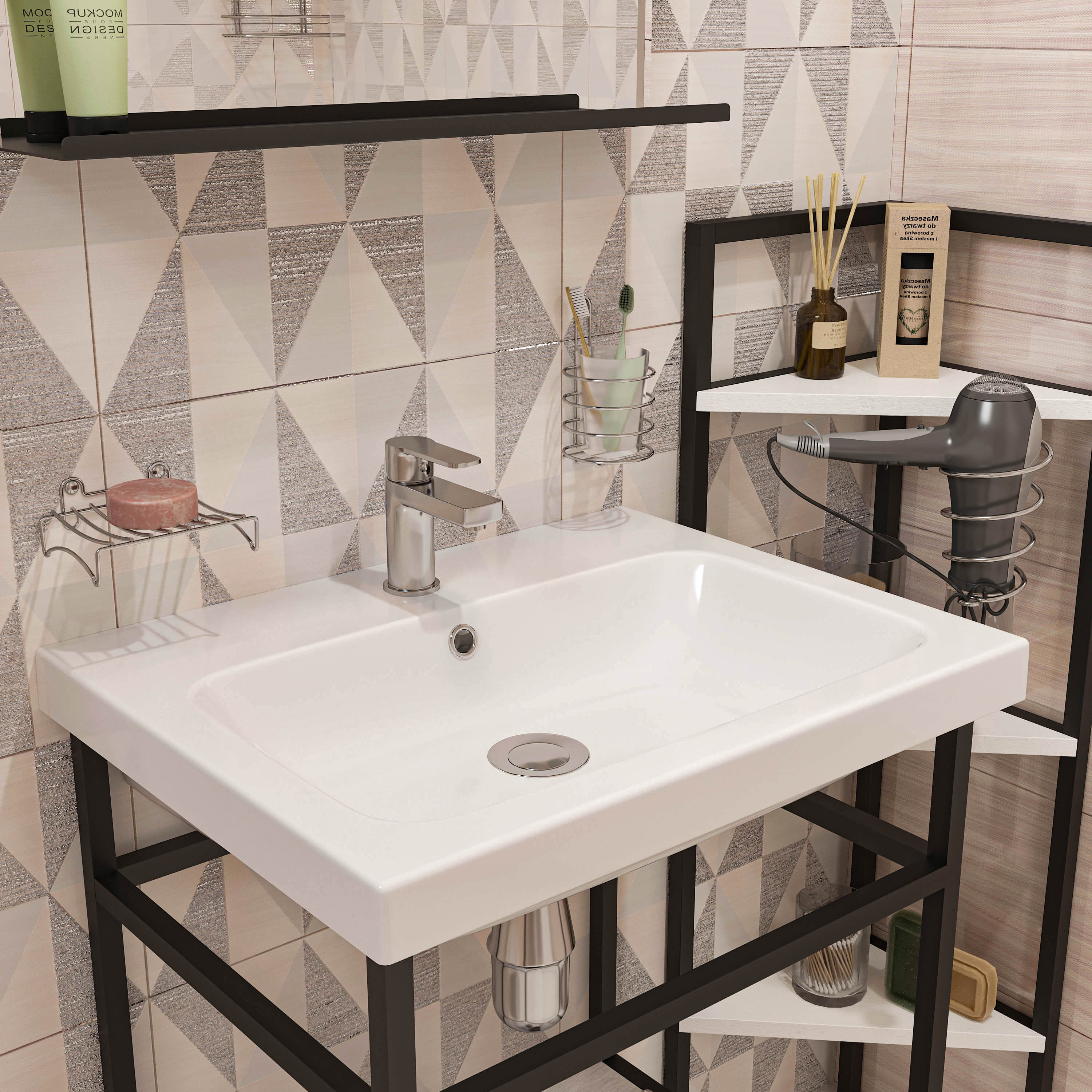 Стакан DIWO Смоленск ПК14802 хром - 5