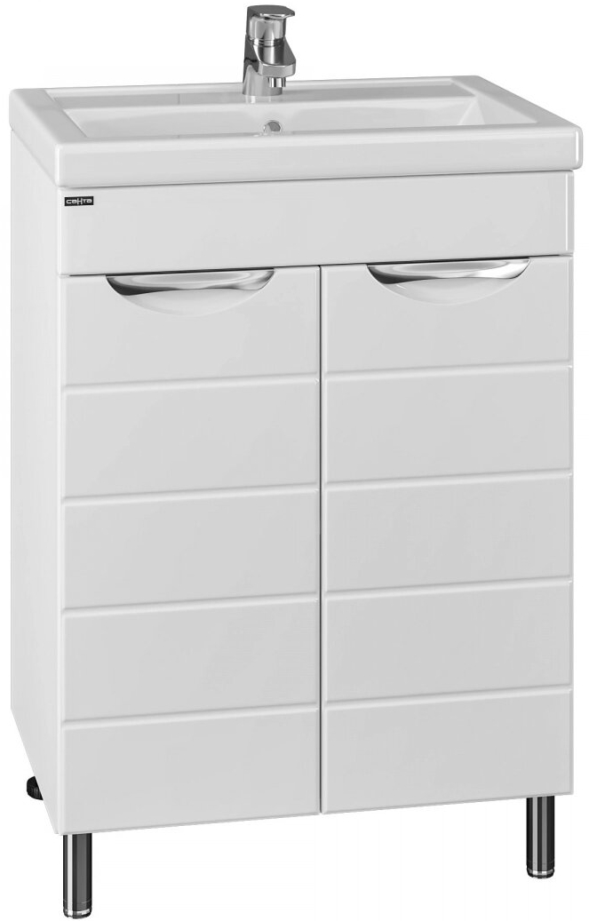 Тумба с раковиной Санта Родос 60 белый - 4