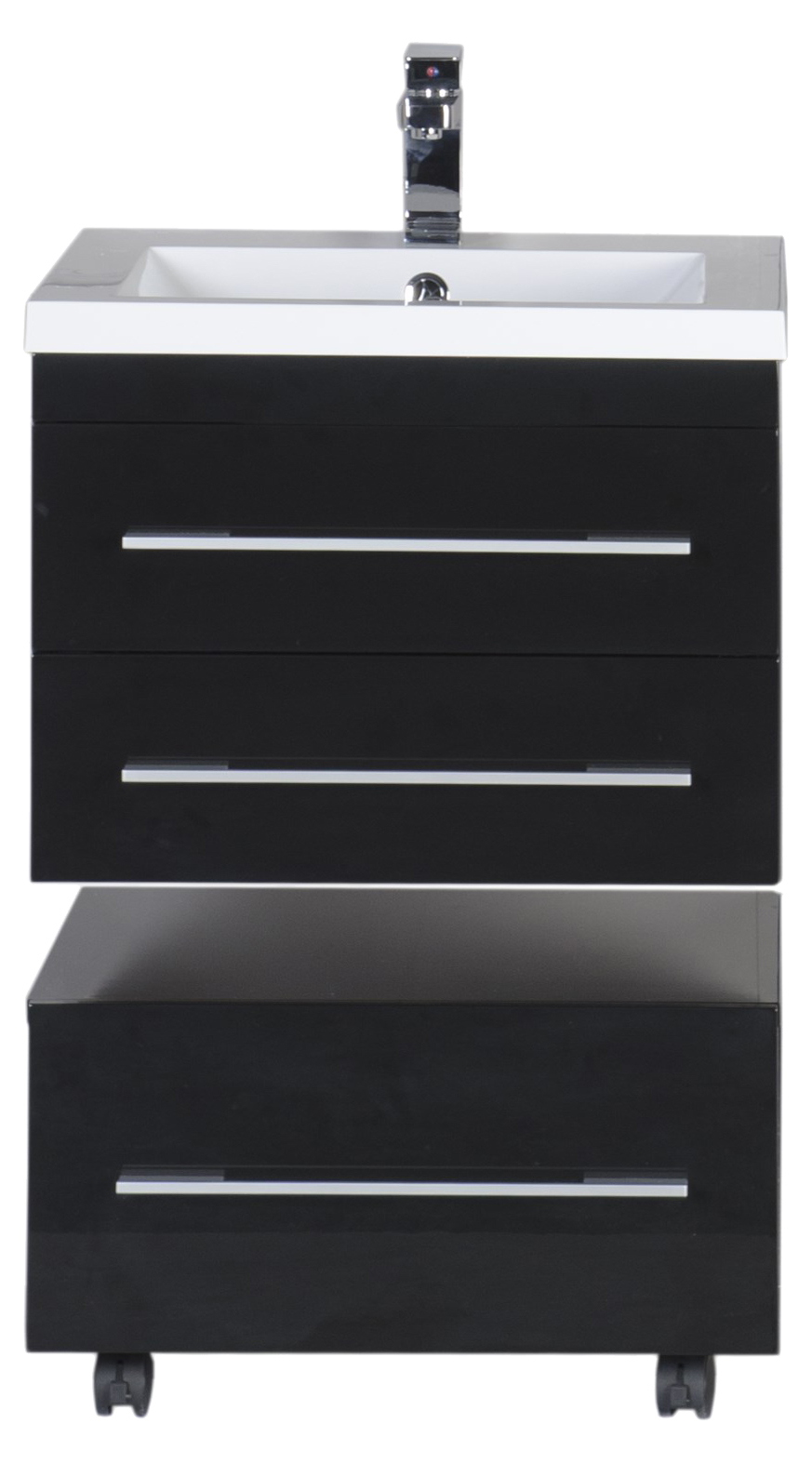 Тумба Aquanet Нота 58 подкатная, черная 00170731 - 7