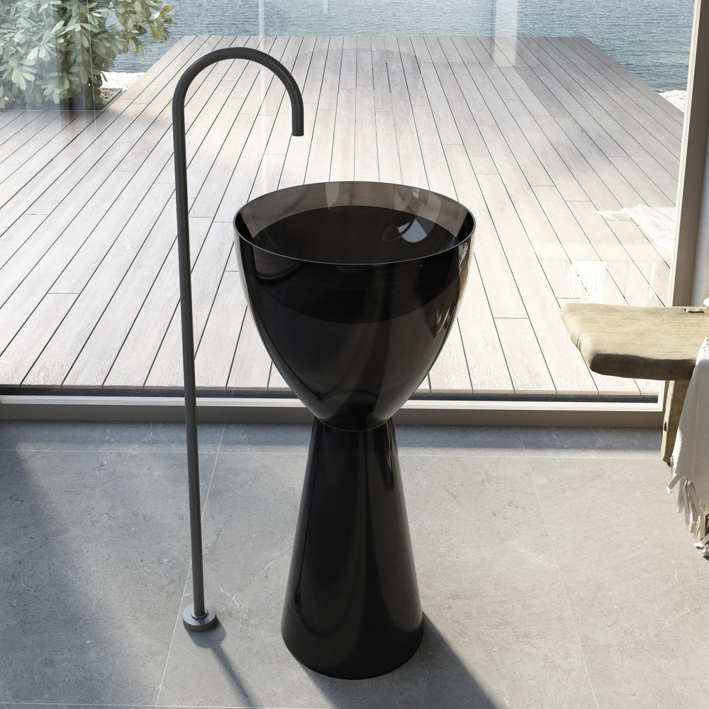 Раковина напольный ABBER Kristall 45 черный  AT2703Onyx - 0