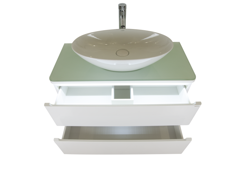 Тумба под раковину Misty Скай 100 белая глянцевая П-Ска07100-0112Я - 3