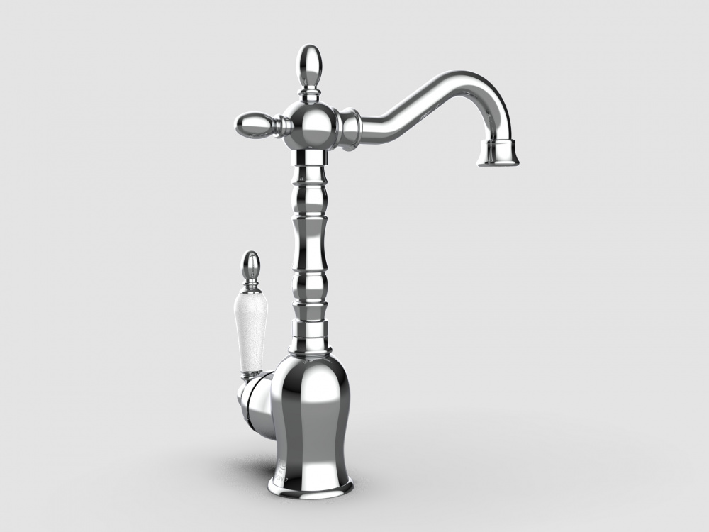 Смеситель для раковины GPD Retro хром MTL180 - 6