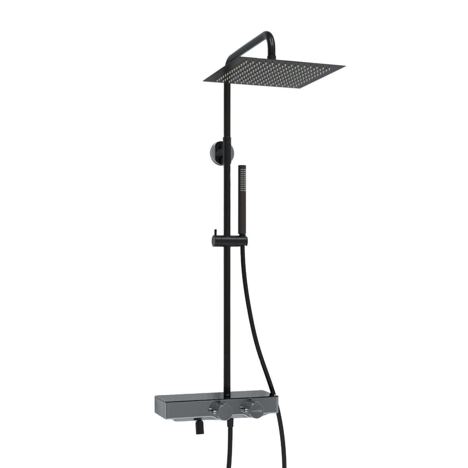 Душевая система WasserKraft 30 с термостатом черный матовый  A114.162.217.CB Thermo - 0