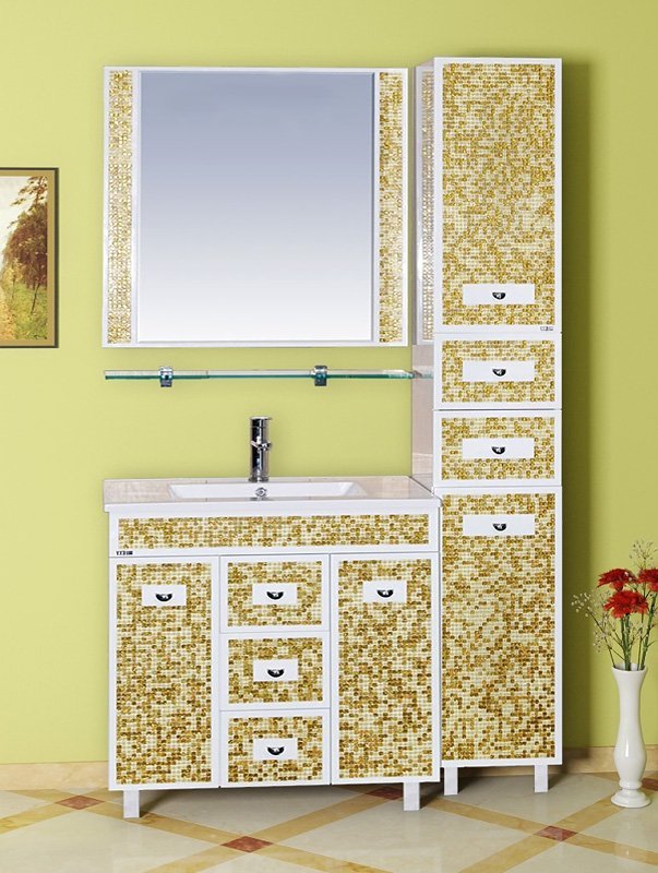 Зеркало Misty Морена 90 золотая мозаика П-Мор03090-338 - 1