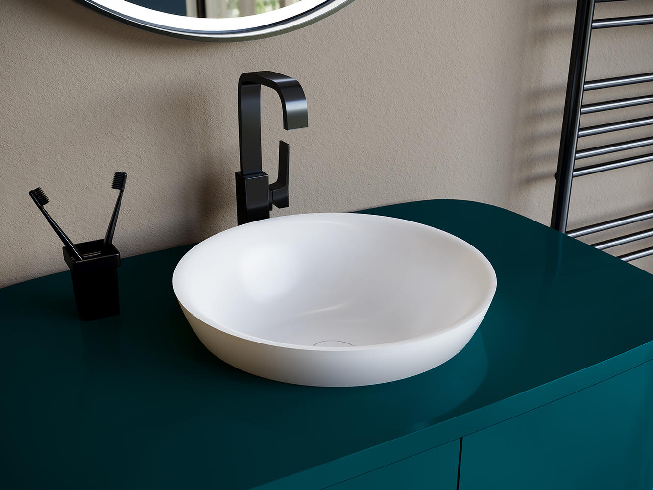 Раковина Salini Marea 1802203M S-Stone, матовый - 0