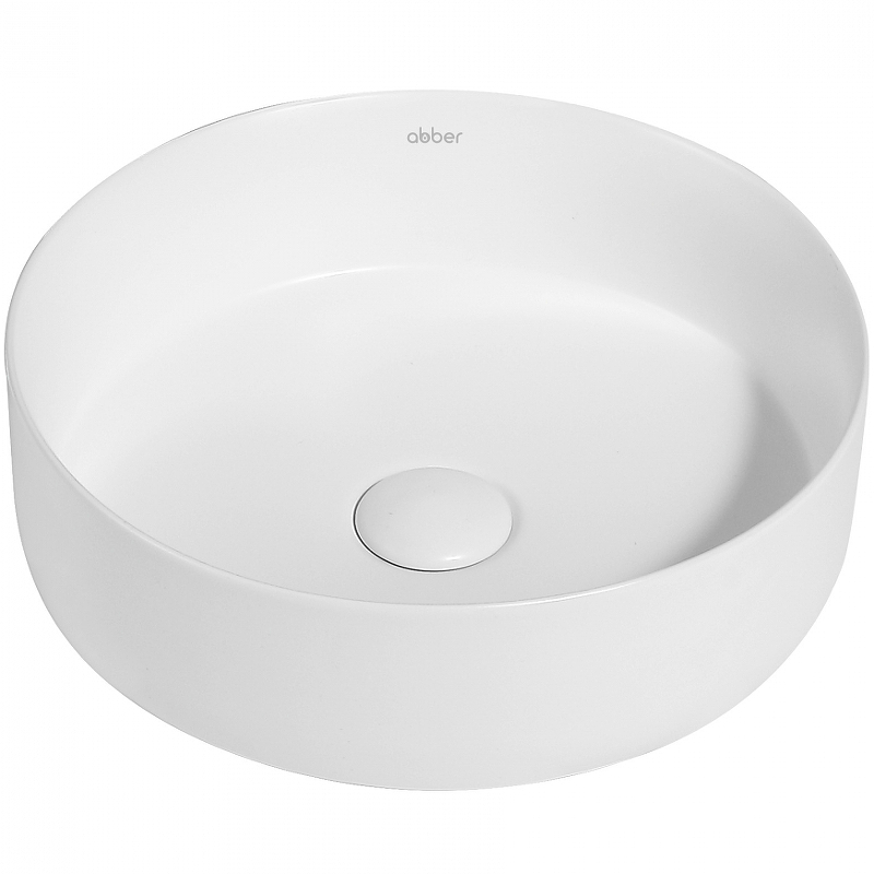 Раковина накладная Abber Bequem 36 белая матовая AC2108MW - 0