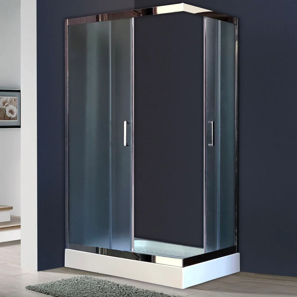 Душевой уголок Royal Bath HPD 120х90 профиль хром стекло рифленое RB9120HPD-C-CH - 0