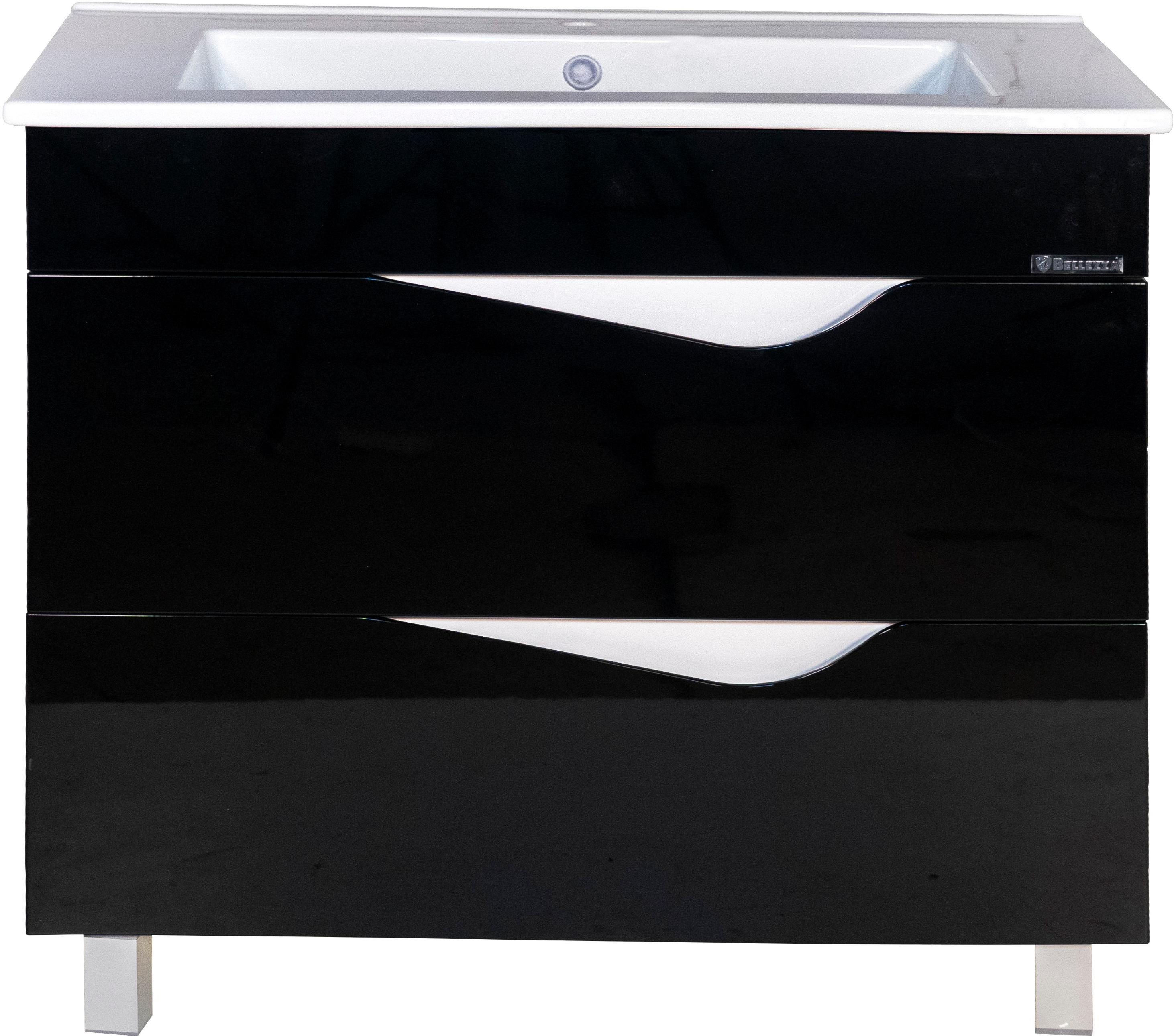 Тумба для комплекта Bellezza Эйфория 105 черная 4639118660040 - 0