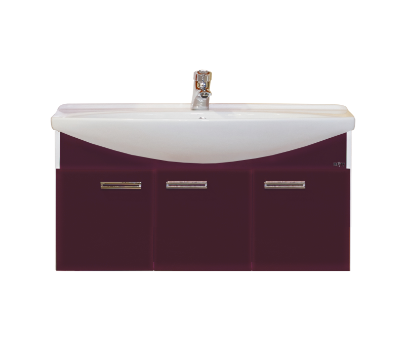 Джулия - 105 Тумба подвесная бордовая Л-Джу01105-1010По - 1