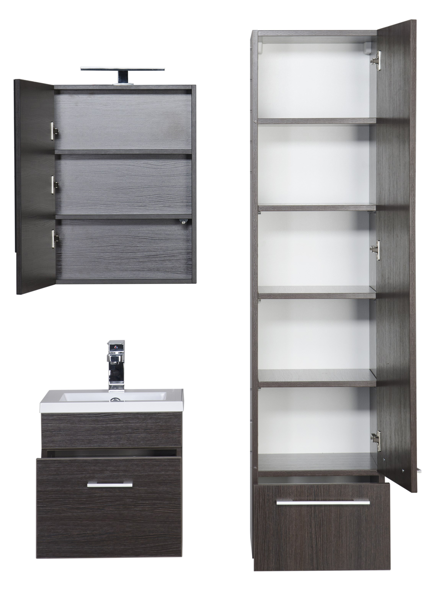 Зеркало-шкаф Aquanet Нота 50 камерино венге 00172682 - 15