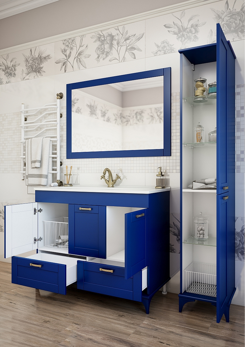 Шкаф-пенал Sanflor Ванесса 2 R напольный, белый С000005884 - 3