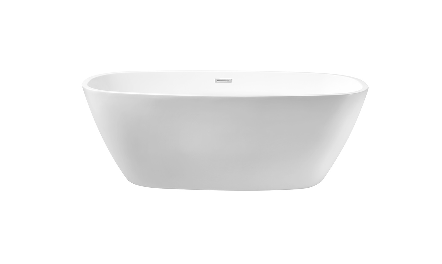 Ванна акриловая отдельностоящая ТЕРА 1700*780*590, белый глянцевый AQ-128778Wt - 0