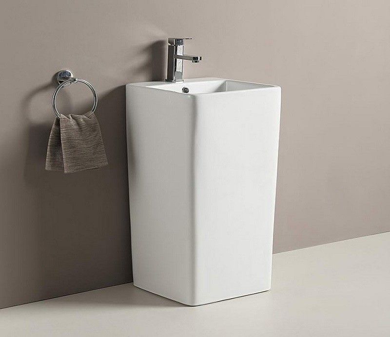 Раковина напольная CeramaLux N 40 см белый  P7004L - 1