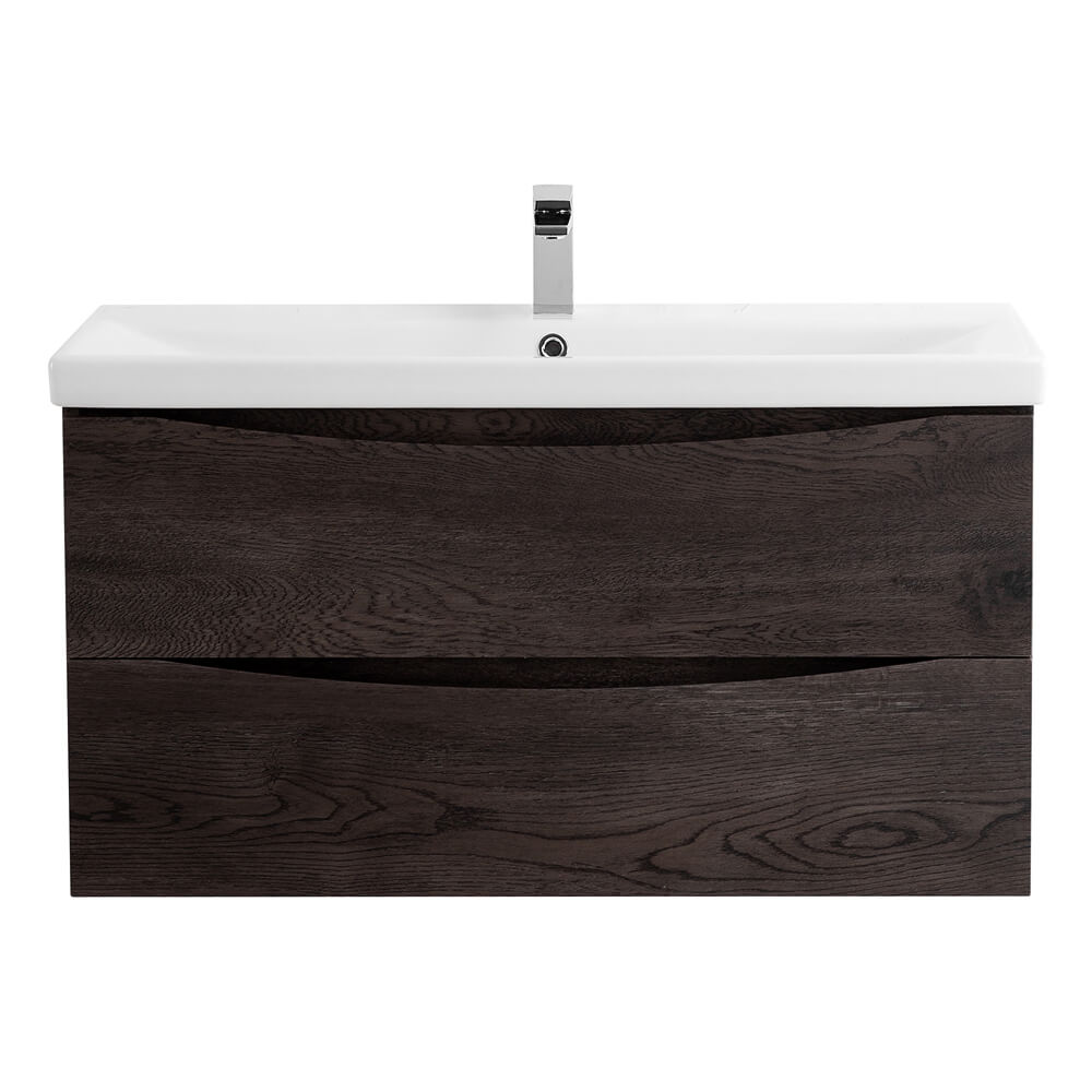 Комплект мебели BelBagno Marino-Cer 90 темное дерево - 1