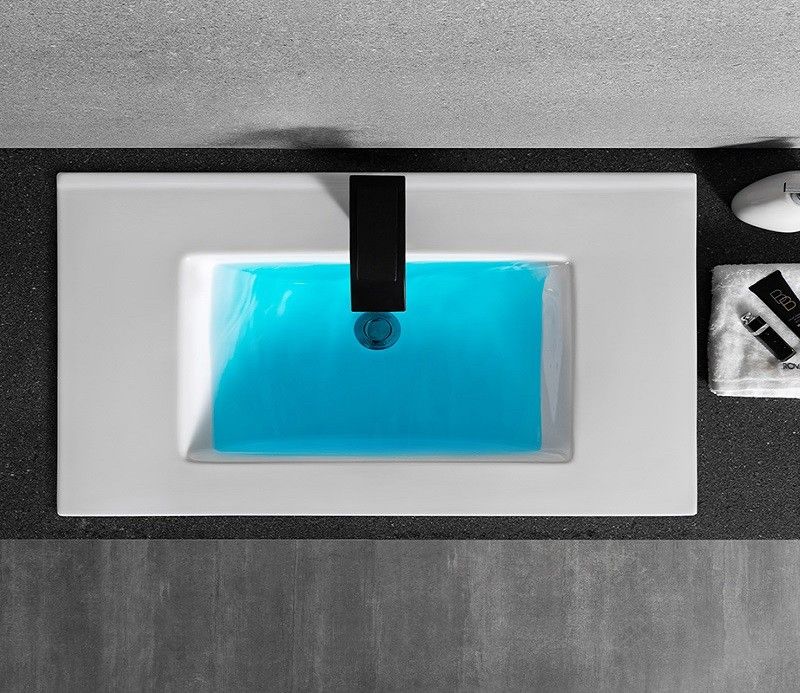 Раковина встраиваемая CeramaLux N 71 см белый  YJ-803-70 - 6