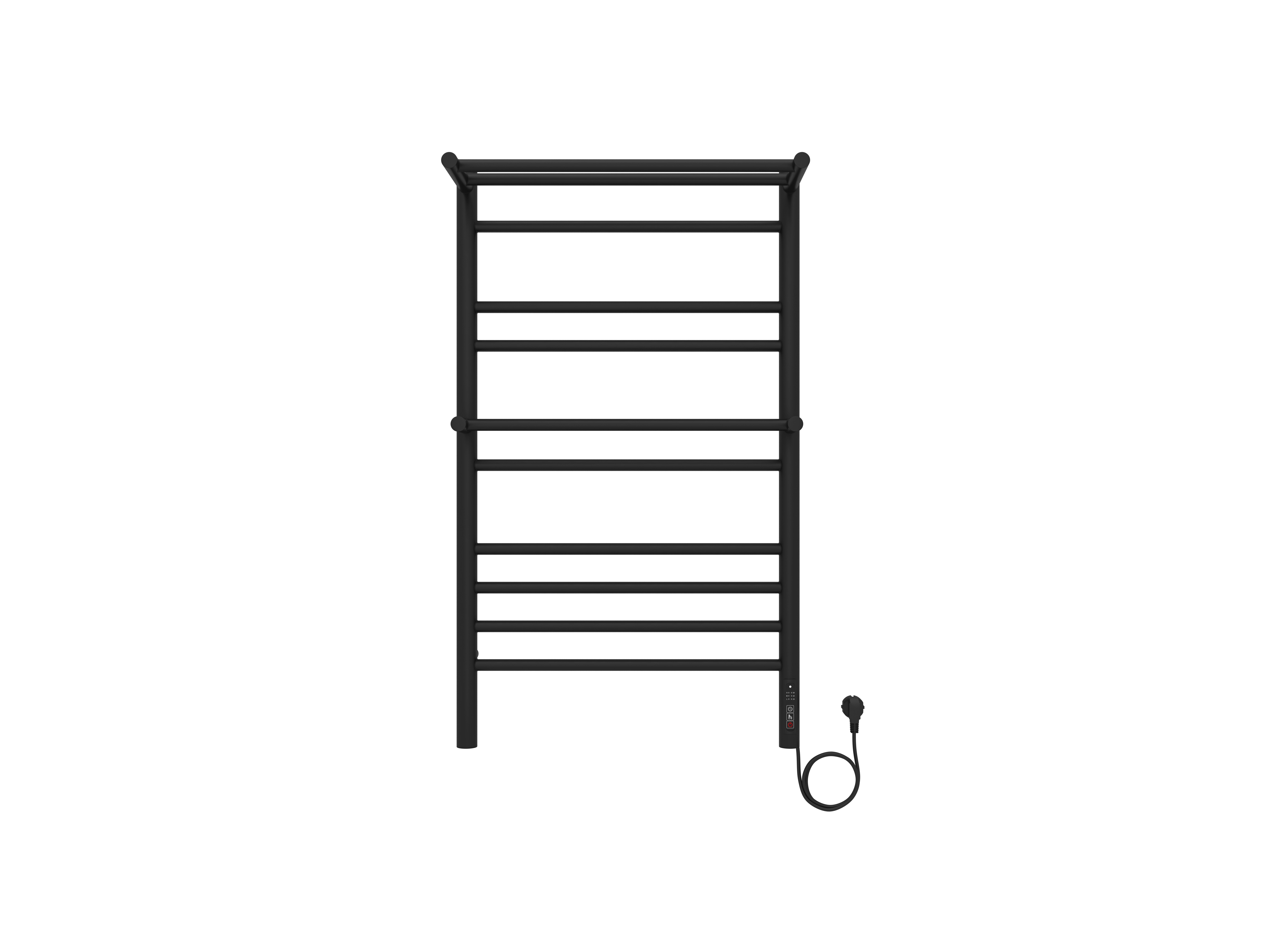 Полотенцесушитель электрический Aquatek Альфа П10 500х900, quick touch, черный муар AQ EL RRP1090BL - 1