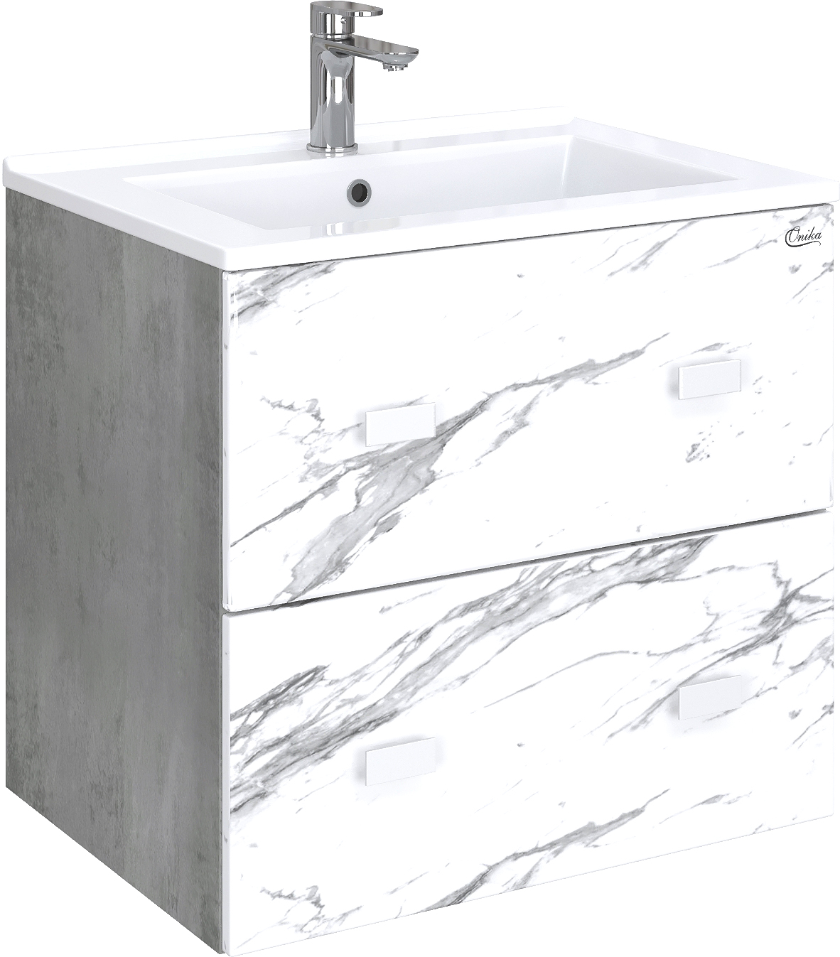 Комплект мебели Onika Марбл 65 мрамор/камень бетонный (106548) - 4